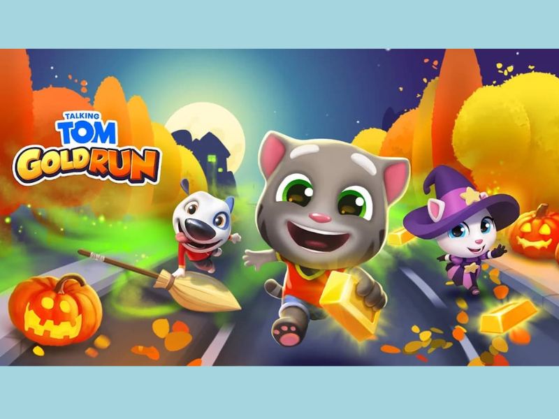 Hack Talking Tom Gold Run có giao diện đồ họa 3d đẹp